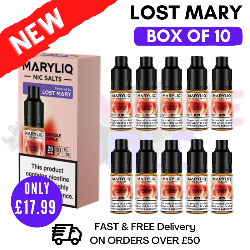 Double Apple MaryLiq Nic Salt BOX OF 10