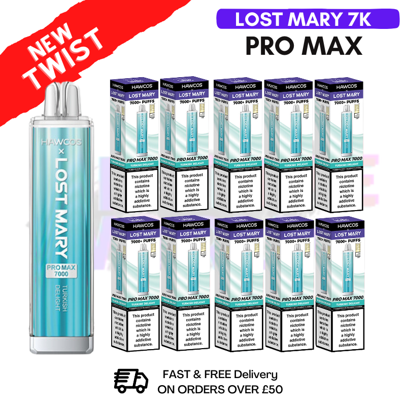 Turkish Delight Lost Mary Pro Max 7K Box Of 10