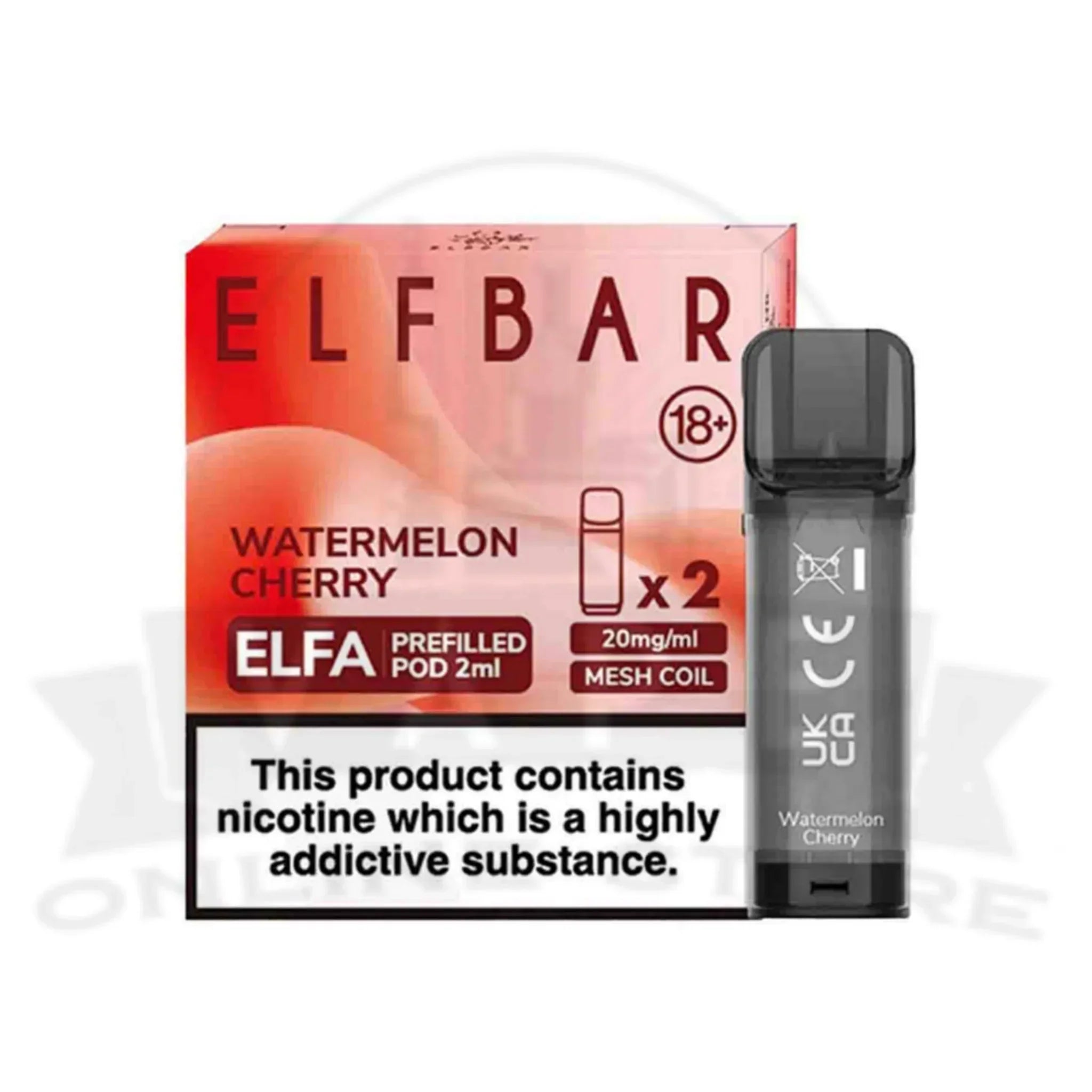 Watermelon Cherry Elfa Pre-filled Pods By Elf Bar