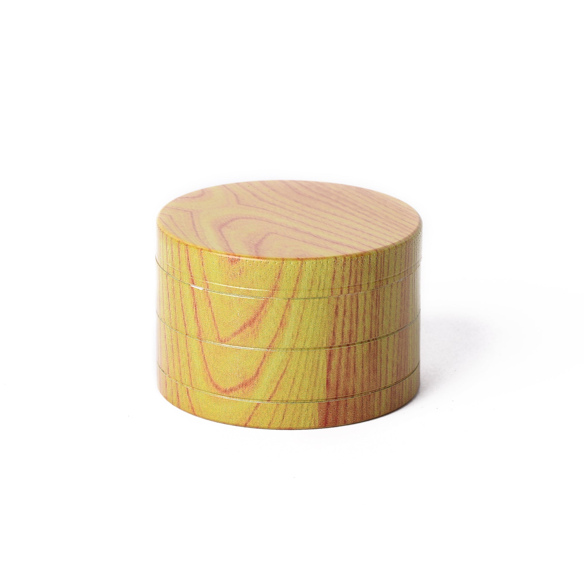 60MM LIGHT TIMBER LOOK, 4PC METAL HERBA GRINDER