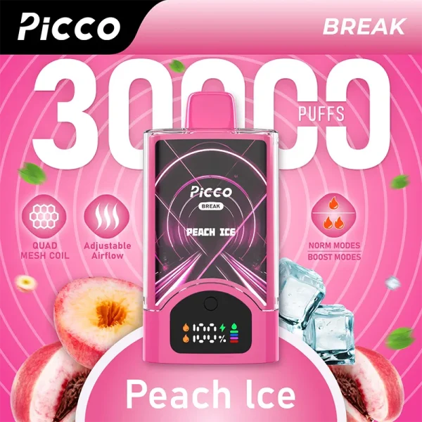 PICCO BREAK 30K Peach Ice