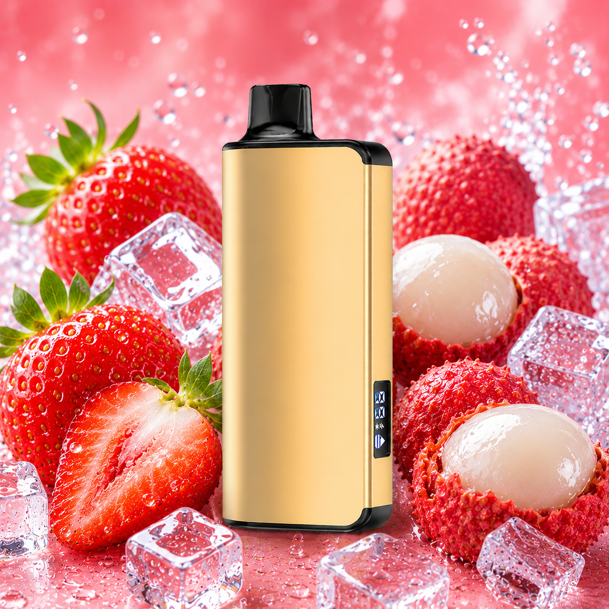 ALIBARBAR INGOT 9000 Puffs Strawberry Ice Lychee